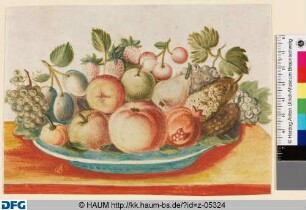 Stillleben mit Früchten und Schale