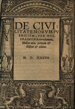 De civilitate morum puerilium libellus