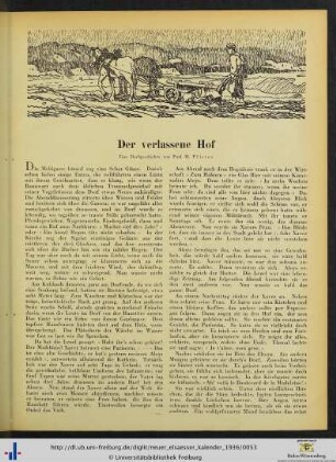Der verlassene Hof.