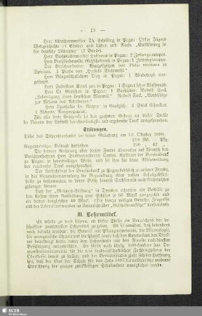 III. Lehrmittel