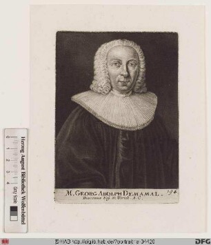 Bildnis Georg Adolph Demamal