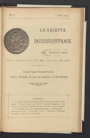 N° 6. 1er Mars 1897