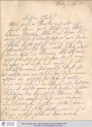 Brief vom 06.12.1905