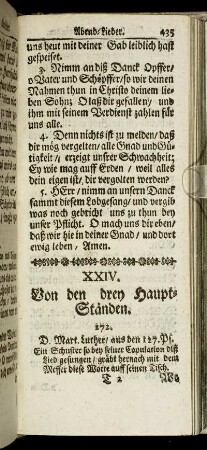 XXIV. Von den drey Haupt-Ständen.