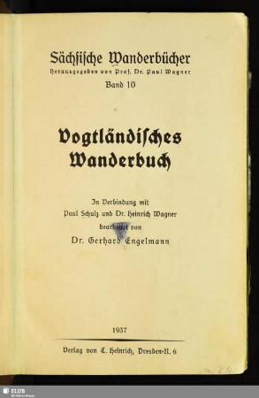 Vogtländisches Wanderbuch