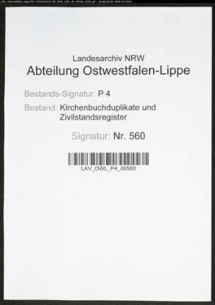 Kirchenbuchduplikat der katholischen Stadtgemeinde St.Patrokli, Kreis Soest (GHT 1849). (Gemeinde: Katholische Stadtgemeinde St.Patrokli)