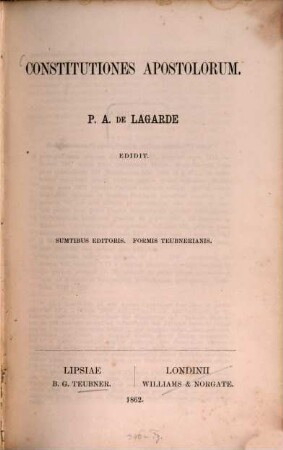 Constitutiones apostolorum