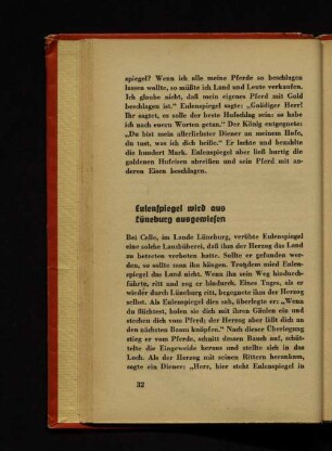 Eulenspiegel wird aus Lüneburg ausgewiesen