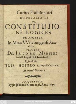 2: De Constitutione Logices