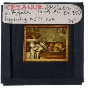 Cézanne, Stillleben mit Äpfeln und Fruchtschale