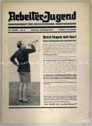 Monatszeitschrift der SAJ "Arbeiter-Jugend"