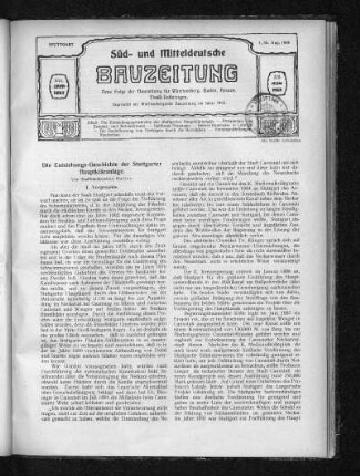 Die Entstehungsgeschichte der Stuttgarter Hauptkläranlage