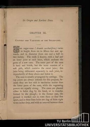 Chapter III. Culture and varieties of the sugar-cane