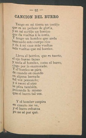 Canción del burro