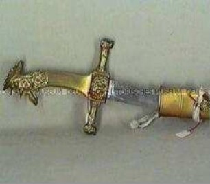 Säbel für Zimmerleute der Infanterie, Frankreich, Form um 1810/12, mit Scheide