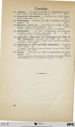 Convolute (Nr. 515-523)
