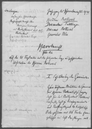 Rottweil mit Diaspora: Pfarrbericht 1930