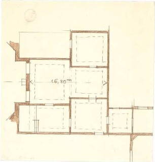 Pfann, Paul; Nürnberg; Landesausstellung 1906, Kunstausstellungsgebäude - Teilgrundriss