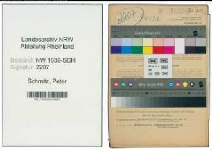 Entnazifizierung Peter Schmitz , geb. 27.09.1899 (Vermessungstechniker)