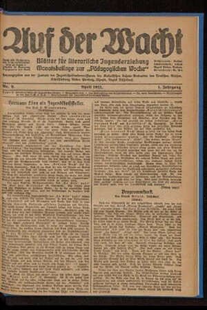 Hermann Löns als Jugendschriftsteller : (Fortsetzung)