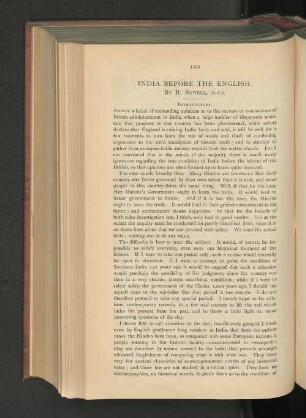 India before the English.