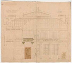 Thiersch, Friedrich von; Wiesbaden; Kurhaus - Kleiner Konzertsaal (Querschnitt)