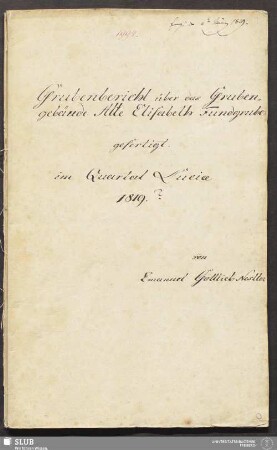 Grubenbericht über das Grubengebäude Alte Elisabeth Fundgrube - 18.6651 4.