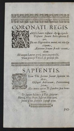 Sapientis.