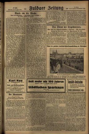 Dritte Ausgabe vom Sonntag, den 09. Juni 1929.