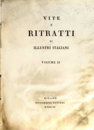 Vite e ritratti di illustri Italiani, 2