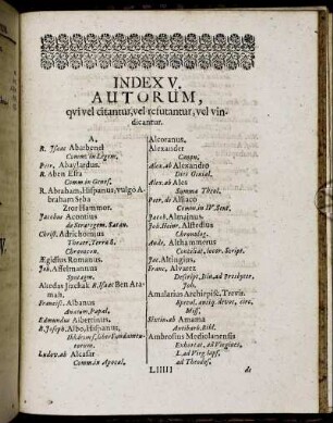 Index V. Autorum, qui vel citantur, vel refutantur, vel vindicantur.