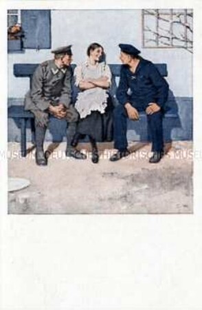 Postkartenserie zum Ersten Weltkrieg