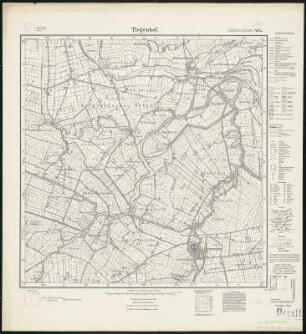 Meßtischblatt 465 : Tiegenhof, 1925 : Tiegenhof. - Aufn. 1908, Nachtr. 1925. - 1:25000. - [Berlin]: Reichsamt für Landesaufnahme, 1925. - 1 Kt.