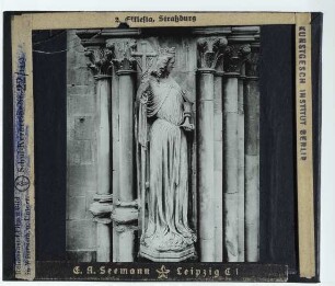 Straßburg, Münster,Ekklesiameister, Figur der Ekklesia am Straßburger Münster : Ecclesia