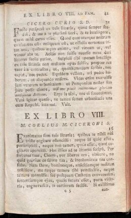 Ex Libro VIII. ad Fam. - Ex Libro XIII. ad Fam.