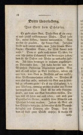 28-58, Dritte - Vierte Unterweisung.