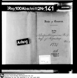 Verhandlungen am Reichstag zu Regensburg Bd. 1