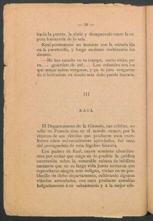 III - Raúl