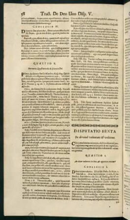 58-91, Disputatio Sexta - Disputatio X