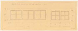 Haus Jansen, Berlin-Grunewald: Dachgeschoss, Dachfenster an der Gartenfront: Grundriss, Schnitt, Aufriss Außenfront 1:10 (von Inv.Nr. 22055)