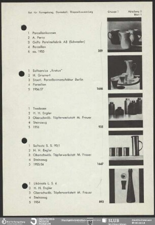 1/5: Becher, Flaschen, Kannen, Krüge