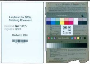 Entnazifizierung Otto Herbertz , geb. 14.04.1876 (Schlosser)