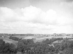 Dittelsdorf, OT von Zittau. Ortsansicht von Ostnordost von einer Höhe über Rosenthal
