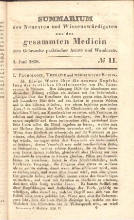 1. Juni 1838. No 11.