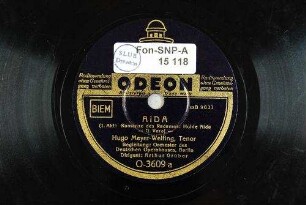 Aida : (1. Akt) Romanze des Radames: Holde Aida / G. Verdi