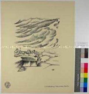 Krieg und Kunst, 17. Folge, Blatt 3: Wolkenformation