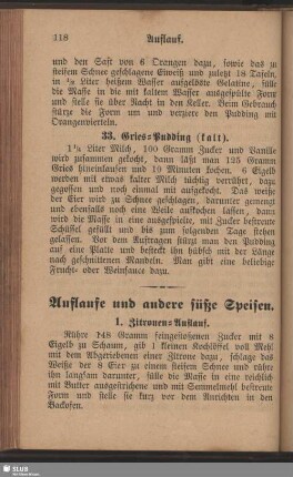Auflaufe und andere süße Speisen