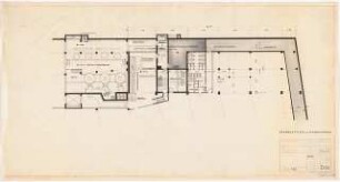Geschäftshaus (Deutscher Lloyd), Kassel: Teil-Grundriss KG 1:100