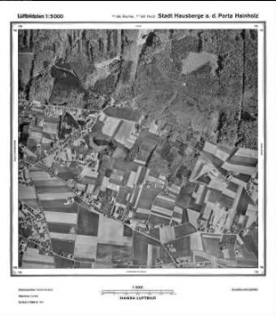 Stadt Hausberge a.d. Porta Hainholz, Gauß-Krüger-Koordinaten: Rechtswert: 3496, Hochwert: 5788