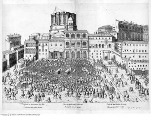 Speculum Romanae Magnificentiae, Rom, Benediktion auf dem Petersplatz